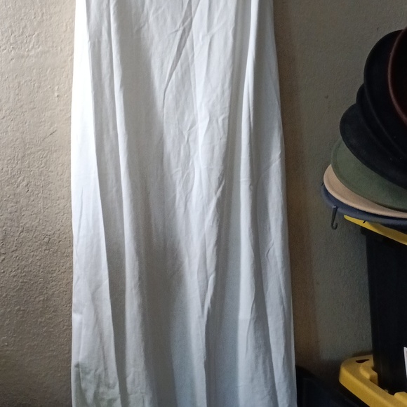 Soft surroundings size small  long flow dress in all white. - Picture 9 of 10